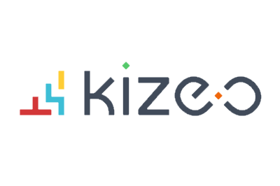 Logo Kizéo juste avant le nom 
