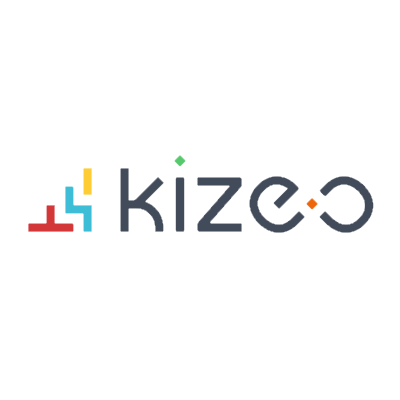 Logo Kizéo juste avant le nom 