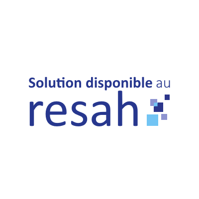 Logo de resah. Il est écrit 