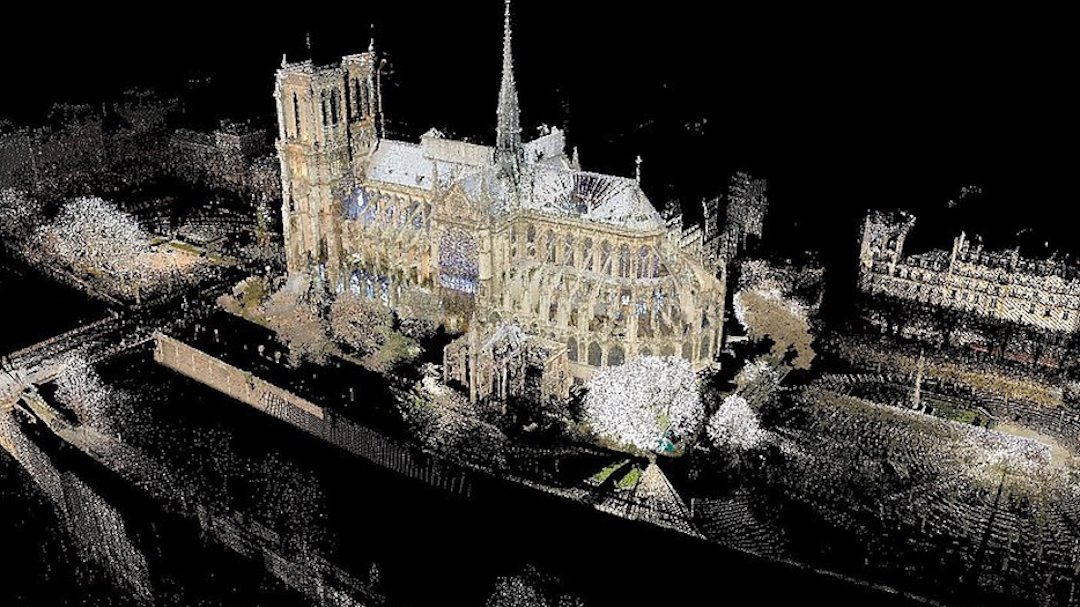 Représentation de Notre de Paris avec un logiciel BIM