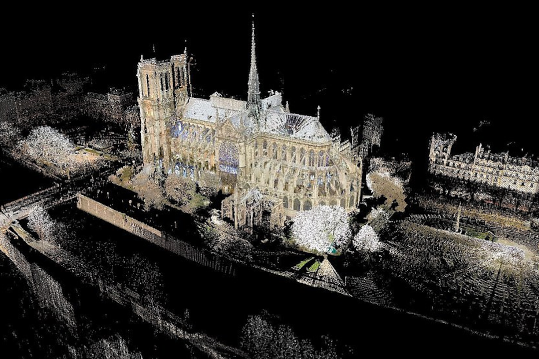 Représentation de Notre de Paris avec un logiciel BIM